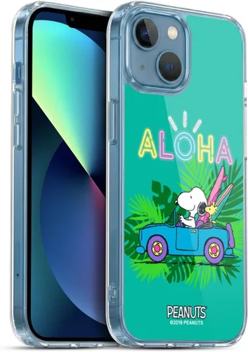 Miniatura 90 de Head Case Designs Peanuts Tropical Surf Snoopy Aloha Disco Gel Funda con licencia oficial [protección de grado militar] compatible con Apple iPhone