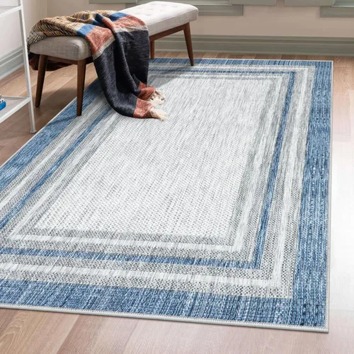 Miniatura 60 de Beeiva Alfombras florales de entrada, lavables para interiores, ultra fina, de 2 x 3 pies, antideslizante, para cocina, tapete de cachemira suave