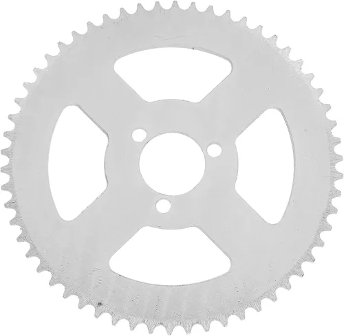 Miniatura 3 de VGEBY Piñón T8F 58T, Piñón de acero blanco T8F 58T, manivelas de 3 agujeros, 1.142 in, compatible con mini motocicleta de 47/49cc, ATV Kart