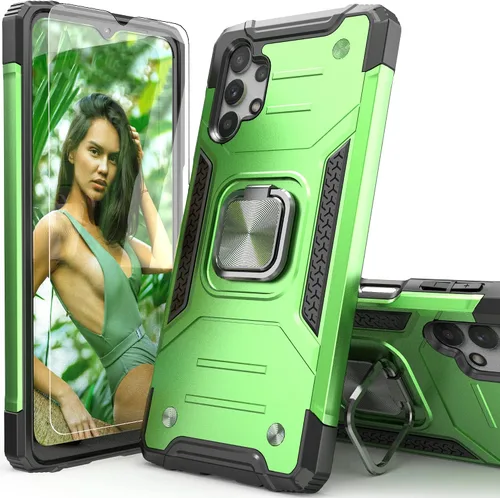Miniatura 14 de Funda para Galaxy A32 5G con protector de pantalla, a prueba de caídas, ajuste delgado, con soporte para automóvil, funda protectora ligera