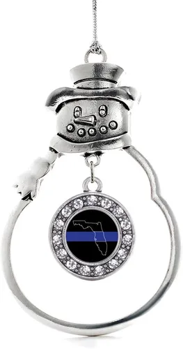 Miniatura 191 de Inspired Silver - Roller Queen - Adorno de Navidad plateado - Adorno circular para árbol de Navidad con circonita cúbica - Decoración colgante