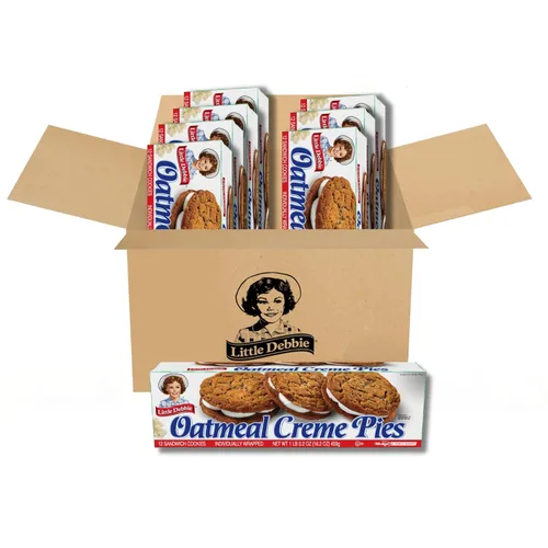 Miniatura 2 de Little Debbie Pastel de crema de avena caja de 12 unidades (2 cajas) 16.2 onzas