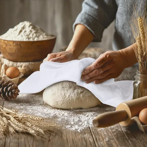 Miniatura 3 de Utopia Kitchen Toallas de saco de harina blanca [paquete de 24 - 28 x 28 pulgadas] 100% toallas de té de algodón para limpieza y secado - Paño