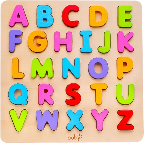 Juguetes de Rompecabezas de Madera del Alfabeto, rompecabezas de letras y números ABC para niños de 3 años, juguetes de aprendizaje preescolar para