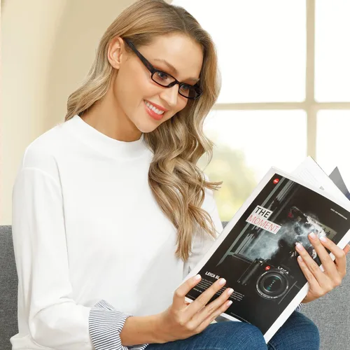 Miniatura 3 de EYEGUARD Readers - Paquete de 4 lentes de lectura para mujer delgados y elegantes con hermosos patrones para mujer, 2.50 Lente de lectura normal Mix1