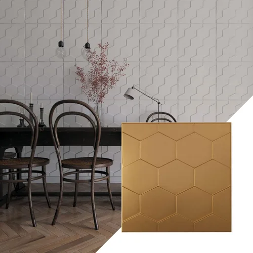 Miniatura 31 de Ekena Millwork WP20X20HBWH 19 5/8 pulgadas de ancho x 19 5/8 pulgadas de alto Panal EnduraWall Decorativo 3D Panel de Pared Cubre 2.67 pies cuadrados
