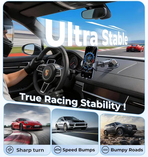 Miniatura 2 de VICSEED [N.º 1 en succión potente] [Estabilidad de grado de carreras de rally] Soportes para teléfonos para su automóvil 2025 Soporte para teléfonos