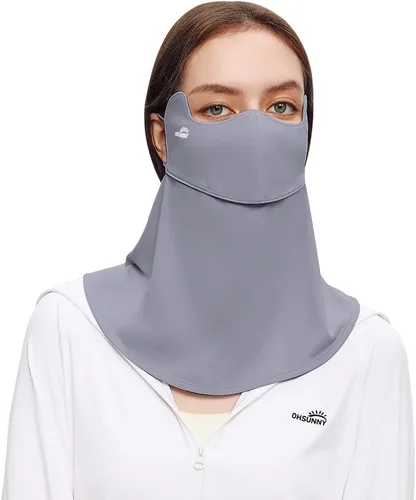 Miniatura 10 de Protección solar para la cara, bufanda para el cuello, polaina para mujer, UPF 50+, máscara de verano anti-UV, cubierta facial transpirable SLF5M119T