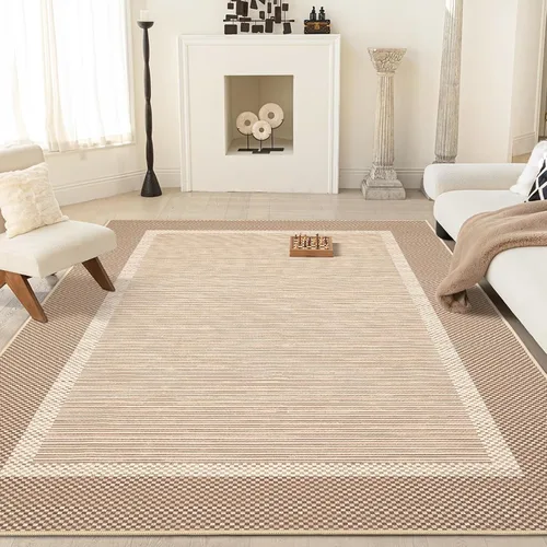 Miniatura 8 de ILANGO Alfombras de Área de Yute para Exteriores, Alfombras Tejidas Lavables para Patio 5'x7', Alfombras Naturales de Estilo Rústico para Áreas
