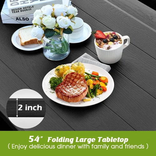 Miniatura 5 de Mesa de picnic al aire libre, negro