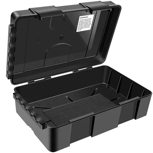Miniatura 11 de IP66 al aire libre resistente a la intemperie universal caja de conexiones negra del proyecto del recinto de la electrónica 3.3" X2.9" X2.3" pequeña
