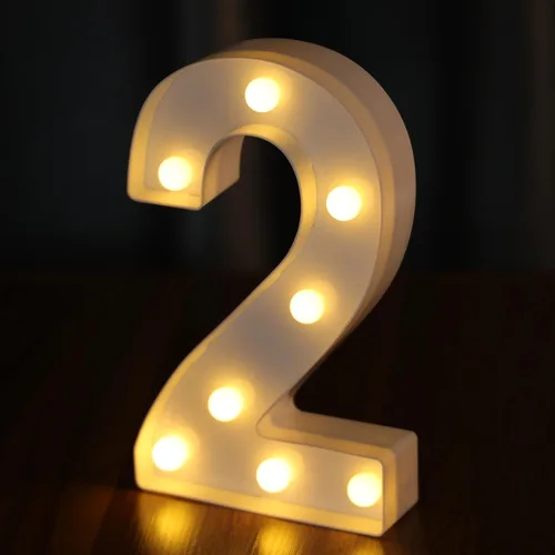 Miniatura 12 de Letras Iluminadas, Luces de Letras LED 26 del Alfabeto, Letra Iluminada Decorativa, Letras de Marquesina LED que Funcionan con Pilas para Fiesta