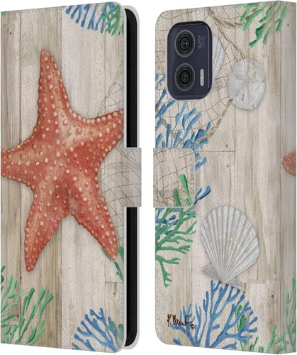 Miniatura 19 de Head Case Designs Officially Licensed Paul Brent Agate Mermaid Coastal Leather Book Wallet Case Cover Compatible with Motorola Moto G73 5G