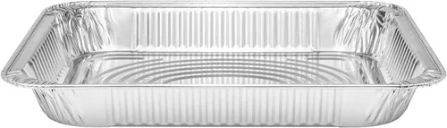 Miniatura 3 de DCS Deals Tamaño medio de aluminio, poco profundo, paquete de 25 bandejas de papel de aluminio, seguro para usar en congelador, horno y mesa