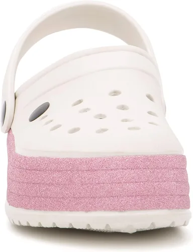 Miniatura 6 de Olivia Miller Zapatos para niños, Pink Skies Collide Glitter Slip-On Niñas Zuecos Plataforma Slide Sandalias