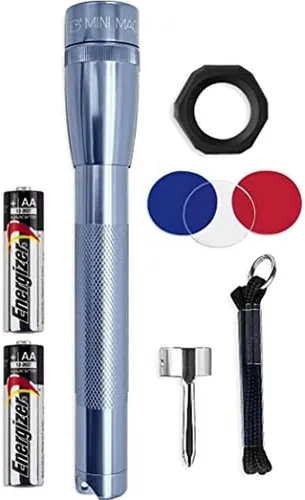 Miniatura 7 de MagLite Linterna LED Mini MAG 2 AA – Linterna compacta de 127 lúmenes con haz ajustable, modos alto/bajo, IPX4 resistente al agua, diseño resistente