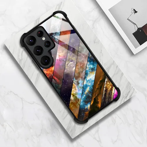 Miniatura 4 de CARLOCA Funda compatible con Samsung Galaxy S22 Ultra, diseño gráfico de identidad abstracta de nebulosa, a prueba de golpes, antiarañazos