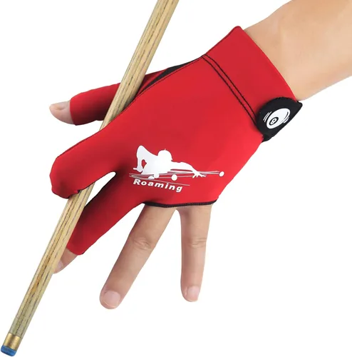 Miniatura 12 de Guantes de billar Roaming de secado rápido y transpirables, guante para billar, billar francés, taco de snooker, opción para mano izquierda