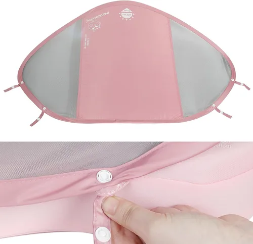 Miniatura 8 de Mambobaby Flotador con Toldo y Cola Nuevo Mejorado Flotador de Piscina No Inflable para Bebé Flotador de Natación Mambo Entrenador de Natación Tela