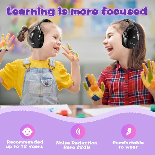 Miniatura 4 de ZOHAN 030 - Auriculares con cancelación de ruido para niños, protección auditiva para niños con autismo
