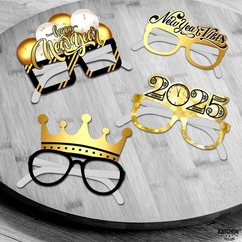 Miniatura 4 de KatchOn, Gafas de feliz año nuevo 2025 – Paquete de 12, gafas de fiesta de Año Nuevo 2025 Gafas de feliz Año Nuevo, decoraciones de Año Nuevo 2025