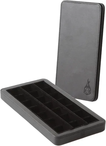 Miniatura 2 de Forged Dice Co. Reliquary - Estuche grande dividido para dados con bandeja de dados para juegos de dados poliédricos, 21 cámaras forradas