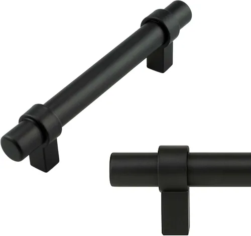 Miniatura 27 de Modket Paquete de 1 manija estilo barra europea de oro cepillado para gabinete de acero inoxidable 304 de 2 pulgadas