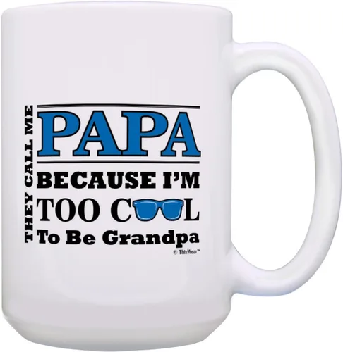 Miniatura 13 de ThisWear Regalo del Día de la Madre para Mimi Too Cool to Be a Grandma Gafas de sol de regalo de 11 oz taza de café de cerámica con asa