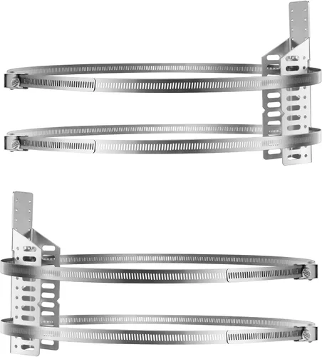 Miniatura 8 de Soporte universal de montaje en pared para tanque de expansión de calentador de agua, tanque de 5 galones o soportes de poste de 13 pulgadas