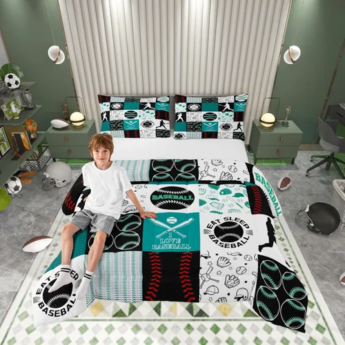 Miniatura 54 de Juego de edredón de caricaturas de autos para adolescentes, juego de ropa de cama de transporte urbano, ropa de cama para decoración del hogar