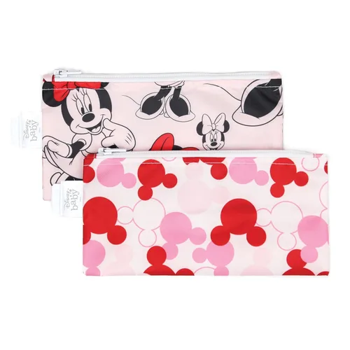 Miniatura 26 de Bumkins - Bolsas reutilizables para snacks, para almuerzo escolar de niños y porciones para adultos, tela lavable, bolsa con cierre de tela