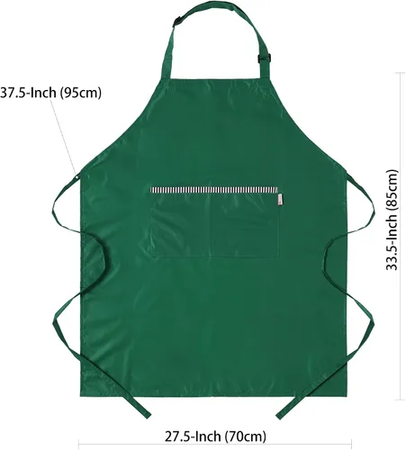 Miniatura 4 de Delantal de cocina ligero impermeable verde