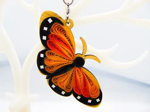 Miniatura 9 de Bulldog francés, decoración para el hogar, decoración navideña, adorno hecho a mano para amantes de los animales, adorno quilled, bolso, mochila