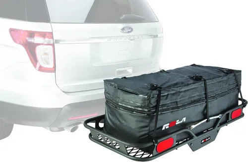 Miniatura 4 de Bolsa de carga para vehículo ROLA 59102 Wallaroo, impermeable, portaequipaje ampliable para acople, negro