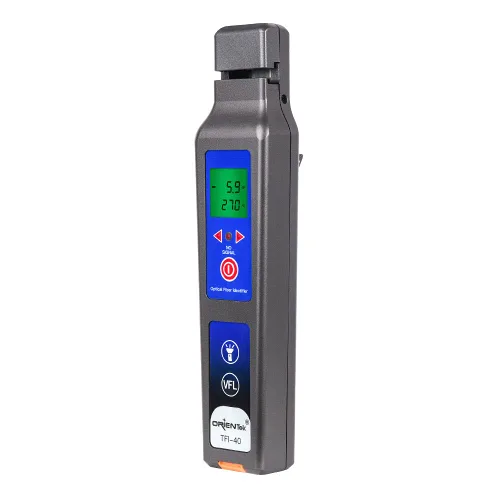 Miniatura 2 de ORIENTEK TFI-40 Identificador de fibra óptica Todo-en-uno Chuck Live con 10mw VFL 800nm-1700nm Detector de fibra Identificador de tráfico OFI