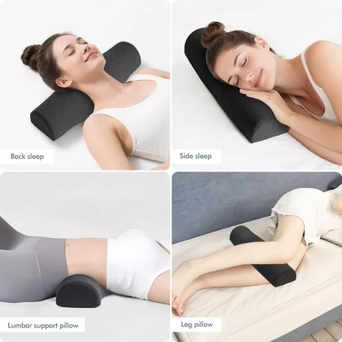 Miniatura 5 de Almohada cervical cervical para dormir, almohada cervical para aliviar el dolor de cuello, diseño ergonómico con soporte de columna cervical.