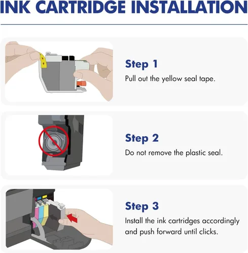 Miniatura 4 de Cool Toner LC401XL LC401 MFC-J1010DW - Cartuchos de tinta para impresora Brother LC 401 401XL para MFC-J1010DW MFC-J1170DW MFC-J1012DW MFC-J1800DW