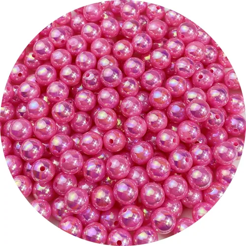 Miniatura 31 de 300 cuentas de perlas para manualidades de 0.315 pulgadas (0.315 in), cuentas redondas sueltas de perlas para collares, pulseras, aretes, blanco AB