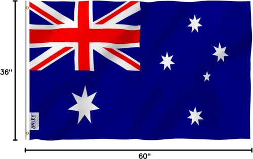 Miniatura 7 de ANLEY Fly Breeze - Bandera de Australia de 3 x 5 pies, color vivo y a prueba de decoloración, cabecera de lona y doble costura, banderas nacionales