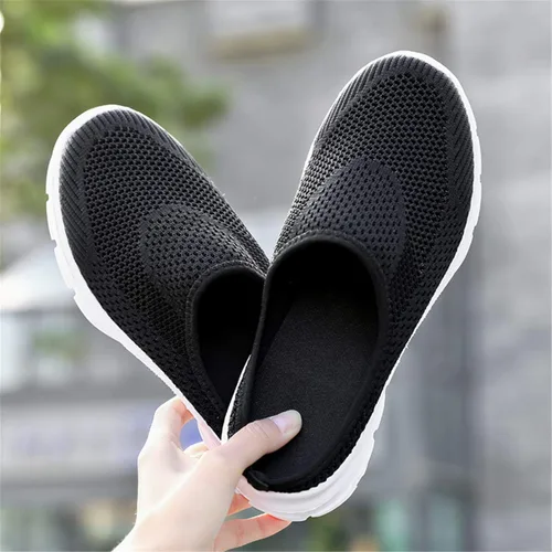 Miniatura 2 de ChicWind - Zapatillas de malla transpirable para mujer, estilo alpargatas, con espalda abierta, sin cordones