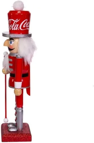 Miniatura 3 de Coca-Cola Kurt S. Adler - Cascanueces de madera de 10 pulgadas, multicolor (CC6202)
