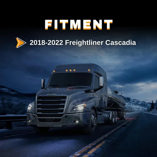 Miniatura 2 de Torque Reemplazo de faros delanteros LED negros del lado izquierdo del conductor para camiones Freightliner Cascadia 2018 2019 2020 2021 2022