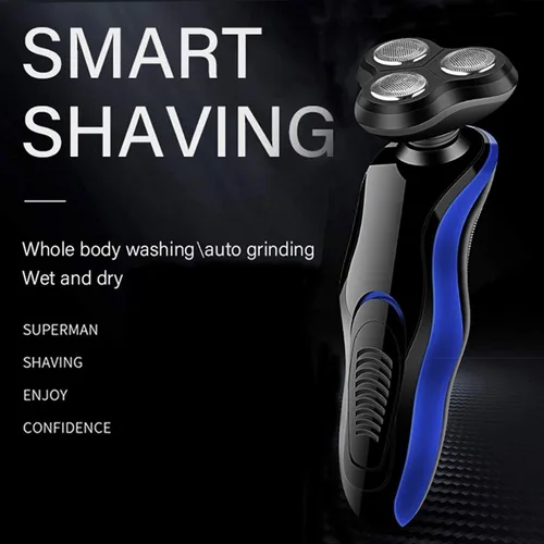 Miniatura 5 de Maquinilla de afeitar eléctrica para hombres – Afeitadoras rotativas 4 en 1 para hombres – Kit de aseo eléctrico – Maquinillas de afeitar húmedas