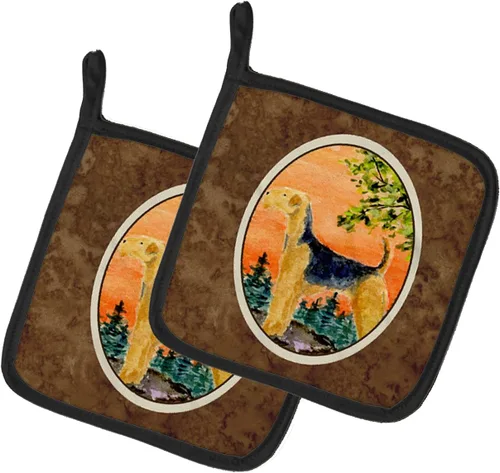 Miniatura 161 de Caroline's Treasures SS8617PTHD - Juego de soportes para ollas de cocina resistentes al calor, almohadillas calientes para horno para cocinar, Husky