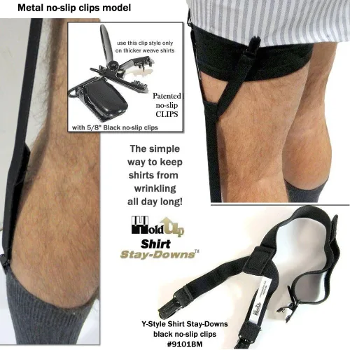 Miniatura 32 de La camisa de vestir Hold-Ups® Stay-downs se mantiene con clips antideslizantes patentados en Estados Unidos