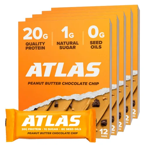 Miniatura 9 de Barrita de Proteína Atlas Real Food – 20g de Proteína Limpia, 1g de Azúcar, Sin Aceites de Semillas, Sin Edulcorantes Artificiales