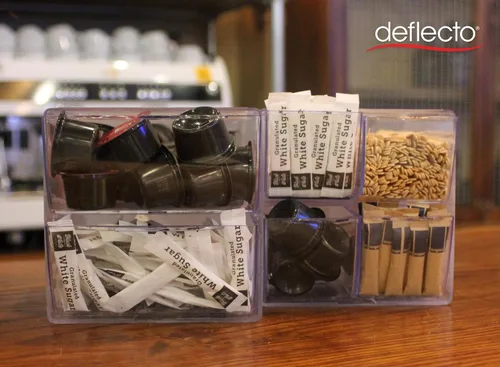 Miniatura 5 de Deflecto Organizador apilable de cubos abiertos, organizador de escritorio y manualidades, transparente, grande, 6 pulgadas de ancho x 6 pulgadas