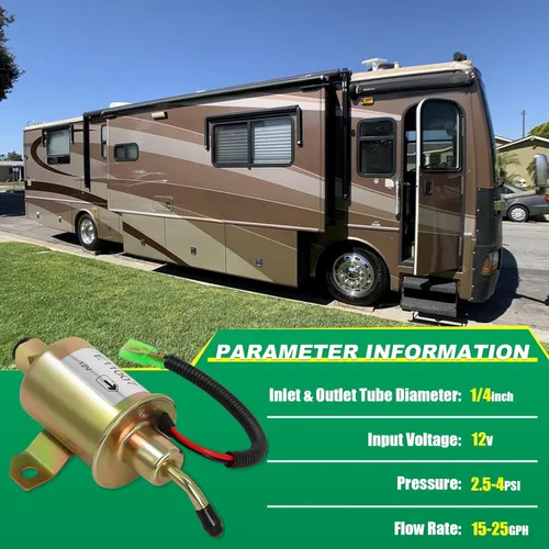 Miniatura 2 de Podoy 149-2311 Bomba de combustible Compatible con generador Onan Cummins 4KW Microlite MicroQuiet 4000 4Kw RV A029F889 E11007 149-2311-02 149231101