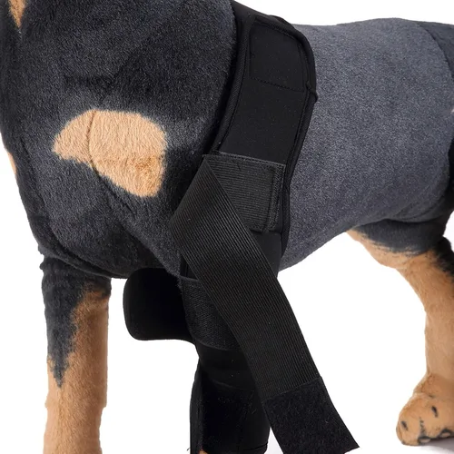 Miniatura 5 de Soporte de pierna de perro para pierna delantera y codo, protector de compresión para desgarro de ACL para cicatrización de heridas, prevención