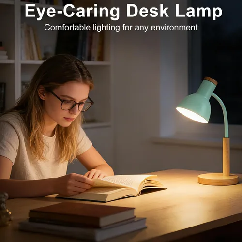 Miniatura 2 de WLHONG Lámpara de escritorio LED, lámparas de mesa modernas, 3 modos de color, luz de lectura que cuida los ojos, luz de escritorio con cuello